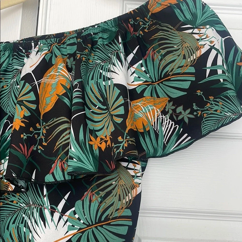 Tropical One-Shoulder Top - Picture 2 of 2